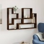 Estantería de pared madera ingeniería roble ahumado 96x12x64 cm en Estanterías | Comprar online en Foru.es