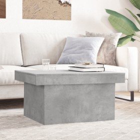 Mesa de centro madera de ingeniería gris hormigón 80x55x40 cm en Mesas de centro | Comprar online en Foru.es