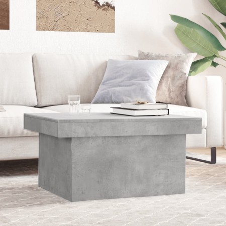 Mesa de centro madera de ingeniería gris hormigón 80x55x40 cm en Mesas de centro | Comprar online en Foru.es
