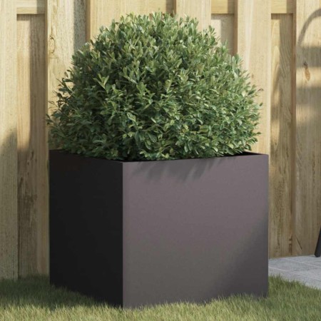 Jardinera acero negro 42x40x39 cm en Macetas y jardineras | Comprar online en Foru.es