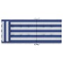 Cojines silla respaldo alto 6 uds tela Oxford rayas azul blanco de vidaXL, Cojines para sillas y sofás - Ref: Foro24-361921, ...