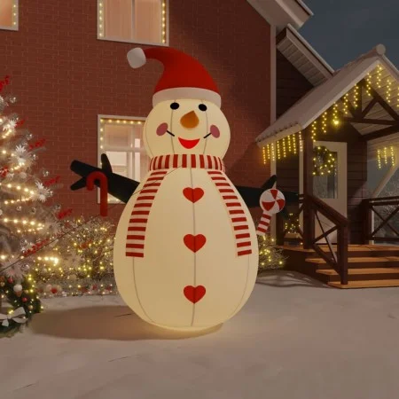 Muñeco de nieve inflable con LED 360 cm de vidaXL, Luces de Navidad - Ref: Foro24-345378, Precio: 87,40 €, Descuento: %