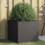 Jardinera acero negro 49x47x46 cm en Macetas y jardineras | Comprar online en Foru.es