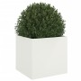 Jardinera acero blanco 49x47x46 cm en Macetas y jardineras | Comprar online en Foru.es