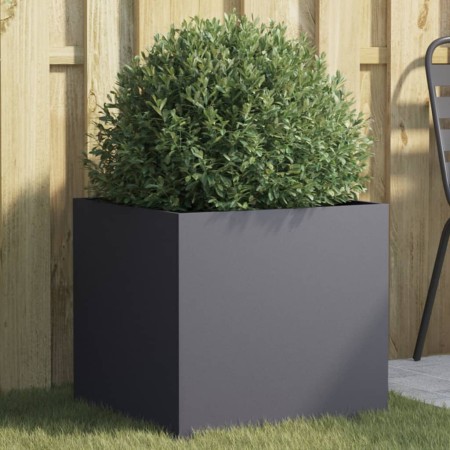 Jardinera acero gris antracita 49x47x46 cm en Macetas y jardineras | Comprar online en Foru.es