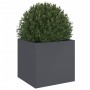 Jardinera acero gris antracita 49x47x46 cm en Macetas y jardineras | Comprar online en Foru.es