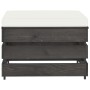 Muebles de jardín 3 piezas con cojines madera impregnada gris de vidaXL, Conjuntos de jardín - Ref: Foro24-3068182, Precio: 2...