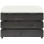 Muebles de jardín 3 piezas con cojines madera impregnada gris de vidaXL, Conjuntos de jardín - Ref: Foro24-3068182, Precio: 2...