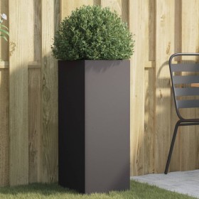 Jardinera acero negro 32x29x75 cm en Macetas y jardineras | Comprar online en Foru.es