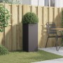 Jardinera acero negro 32x29x75 cm en Macetas y jardineras | Comprar online en Foru.es