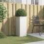 Jardinera acero blanco 32x29x75 cm en Macetas y jardineras | Comprar online en Foru.es