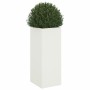 Jardinera acero blanco 32x29x75 cm en Macetas y jardineras | Comprar online en Foru.es
