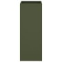 Jardinera acero verde oliva 32x29x75 cm en Macetas y jardineras | Comprar online en Foru.es