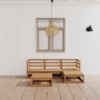 Muebles de jardín 5 piezas marrón miel madera maciza de pino en Conjuntos de jardín | Comprar online en Foru.es