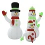 Familia de muñecos de nieve inflables con LED 360 cm de vidaXL, Luces de Navidad - Ref: Foro24-345384, Precio: 138,90 €, Desc...