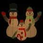 Familia de muñecos de nieve inflables con LED 360 cm de vidaXL, Luces de Navidad - Ref: Foro24-345384, Precio: 138,90 €, Desc...