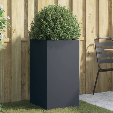 Jardinera acero gris antracita 42x38x75 cm en Macetas y jardineras | Comprar online en Foru.es