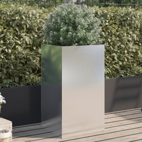 Jardinera de acero inoxidable plateado 42x38x75 cm en Macetas y jardineras | Comprar online en Foru.es