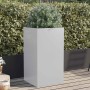 Jardinera de acero galvanizado plateado 42x38x75 cm en Macetas y jardineras | Comprar online en Foru.es