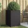 Jardinera acero negro 52x48x75 cm en Macetas y jardineras | Comprar online en Foru.es