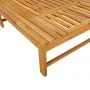 Tumbona con cojín blanco crema y almohada madera maciza acacia de vidaXL, Tumbonas - Ref: Foro24-362155, Precio: 162,38 €, De...