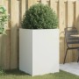 Jardinera acero blanco 52x48x75 cm en Macetas y jardineras | Comprar online en Foru.es