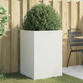 Jardinera acero blanco 52x48x75 cm en Macetas y jardineras | Comprar online en Foru.es