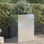 Jardinera de acero inoxidable plateado 52x48x75 cm en Macetas y jardineras | Comprar online en Foru.es