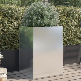 Jardinera de acero inoxidable plateado 52x48x75 cm en Macetas y jardineras | Comprar online en Foru.es