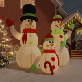 Familia de muñecos de nieve inflables con LED 500 cm de vidaXL, Luces de Navidad - Ref: Foro24-345387, Precio: 108,00 €, Desc...