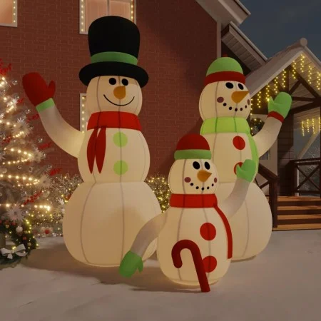 Familia de muñecos de nieve inflables con LED 500 cm de vidaXL, Luces de Navidad - Ref: Foro24-345387, Precio: 108,00 €, Desc...
