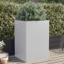 Jardinera de acero galvanizado plateado 52x48x75 cm en Macetas y jardineras | Comprar online en Foru.es