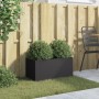 Jardinera acero negro 62x30x29 cm en Macetas y jardineras | Comprar online en Foru.es