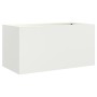 Jardinera acero blanco 62x30x29 cm en Macetas y jardineras | Comprar online en Foru.es