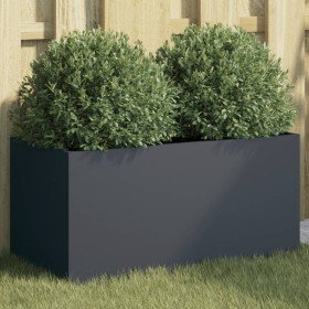 Jardinera acero gris antracita 62x30x29 cm en Macetas y jardineras | Comprar online en Foru.es