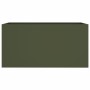 Jardinera acero verde oliva 62x30x29 cm en Macetas y jardineras | Comprar online en Foru.es