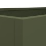 Jardinera acero verde oliva 62x30x29 cm en Macetas y jardineras | Comprar online en Foru.es
