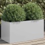 Jardinera de acero galvanizado plateado 62x30x29 cm en Macetas y jardineras | Comprar online en Foru.es