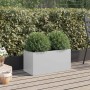 Jardinera de acero galvanizado plateado 62x30x29 cm en Macetas y jardineras | Comprar online en Foru.es