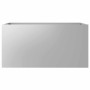 Jardinera de acero galvanizado plateado 62x30x29 cm en Macetas y jardineras | Comprar online en Foru.es