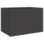 Jardinera acero negro 62x40x39 cm en Macetas y jardineras | Comprar online en Foru.es