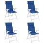 Cojines de silla con respaldo alto 4 uds tela Oxford azul klein de vidaXL, Cojines para sillas y sofás - Ref: Foro24-361905, ...