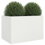Jardinera acero blanco 62x40x39 cm en Macetas y jardineras | Comprar online en Foru.es