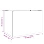 Jardinera acero blanco 62x40x39 cm en Macetas y jardineras | Comprar online en Foru.es