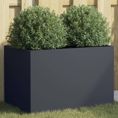 Jardinera acero gris antracita 62x40x39 cm en Macetas y jardineras | Comprar online en Foru.es