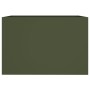 Jardinera acero verde oliva 62x40x39 cm en Macetas y jardineras | Comprar online en Foru.es
