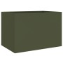 Jardinera acero verde oliva 62x40x39 cm en Macetas y jardineras | Comprar online en Foru.es