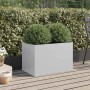 Jardinera de acero galvanizado plateado 62x40x39 cm en Macetas y jardineras | Comprar online en Foru.es