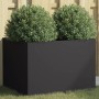 Jardinera acero negro 62x47x46 cm en Macetas y jardineras | Comprar online en Foru.es