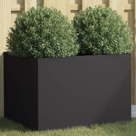 Jardinera acero negro 62x47x46 cm en Macetas y jardineras | Comprar online en Foru.es